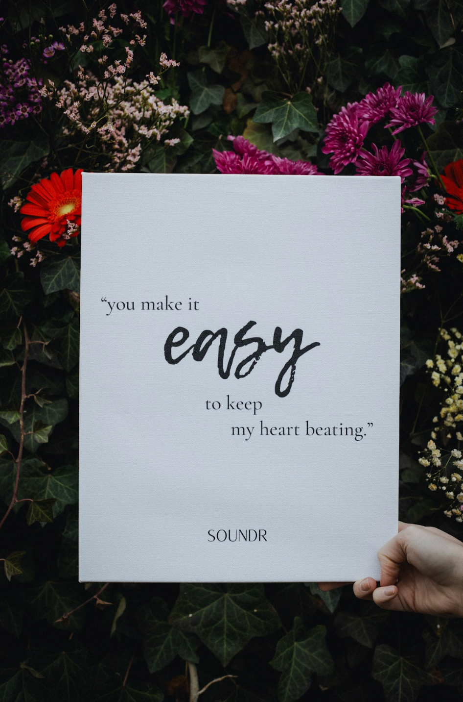SOUNDR "You Make It Easy" Canvas Print